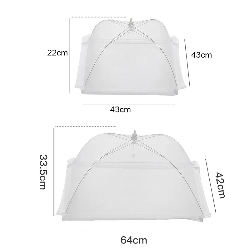 Food Cover Mesh Folding Washable Flies Tables Cover Insect Proof Protective Dish Covers Home Kitchen Storage Accessaries
