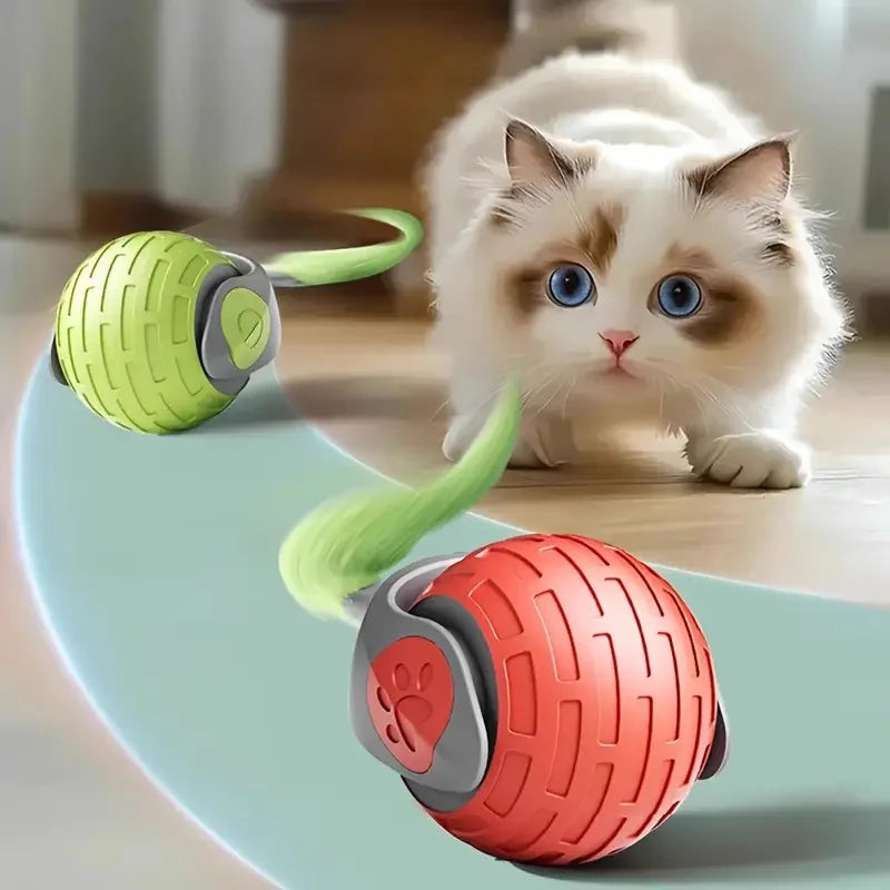 Smart Cat Toys: Automatic Rolling Interactive Ball (USB Rechargeabe
