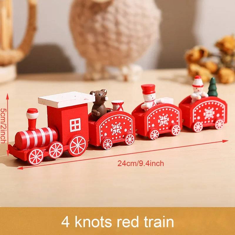 Christmas Train Merry Christmas Decorations For Home 2024 Cristmas Ornament Xmas Navidad Noel Gifts Happy New Year 2025 Decor