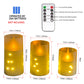 LED lights electronic candles LED candle decorations acrylic candles complete set of remote control timers Christmas and wedding