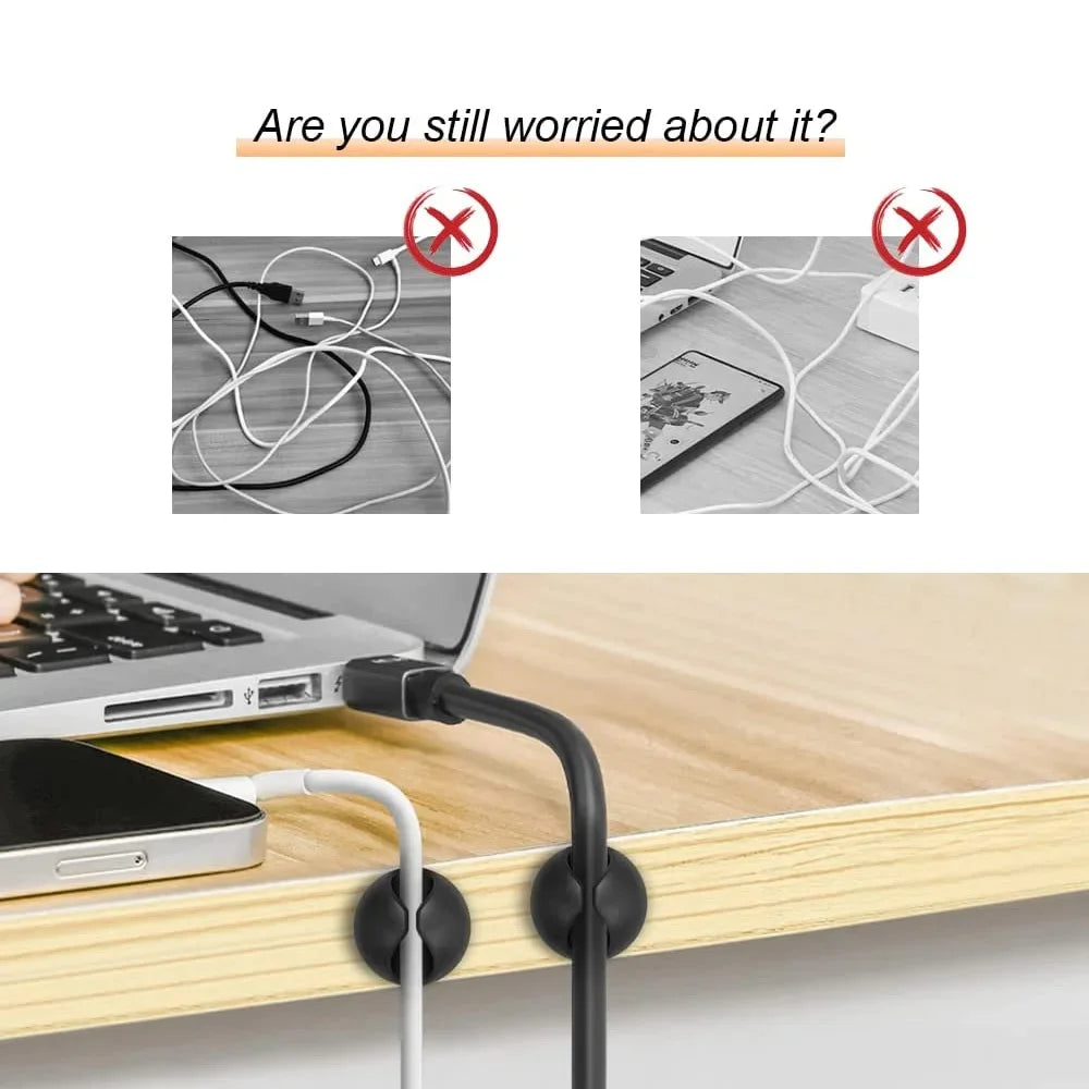 Mini Cable Organizer Clips  – Keep Wires Neat & Tidy