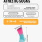 WRELS Socks Athletic Cushion Moisture Wicking Sports Socks Thickening Towel Bottom Sweat Absorbing Shock-absorbing Running Socks
