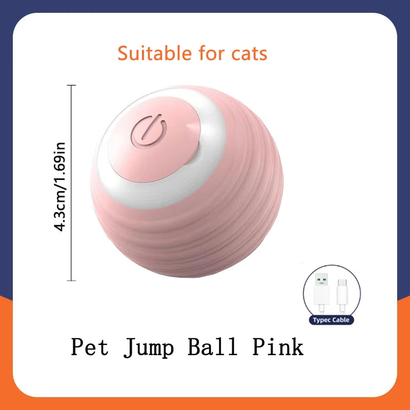 Smart Cat Toys: Automatic Rolling Interactive Ball (USB Rechargeabe