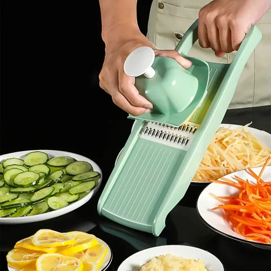 Multifunctional Vegetable & Fruit Slicer - Potato Shredder & Grater with Handle!