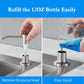 Stainless steel kitchen sink liquid soap dispenser (350ML / 500ML) — pump mount, hand-press design. 🧼