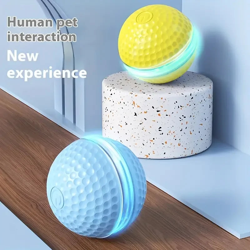 Smart Cat Toys: Automatic Rolling Interactive Ball (USB Rechargeabe