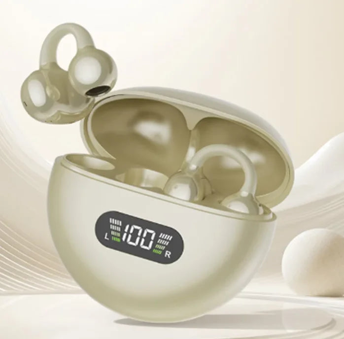 Open-Ear Wireless Earbuds | BT 5.3 & Digital Battery Display