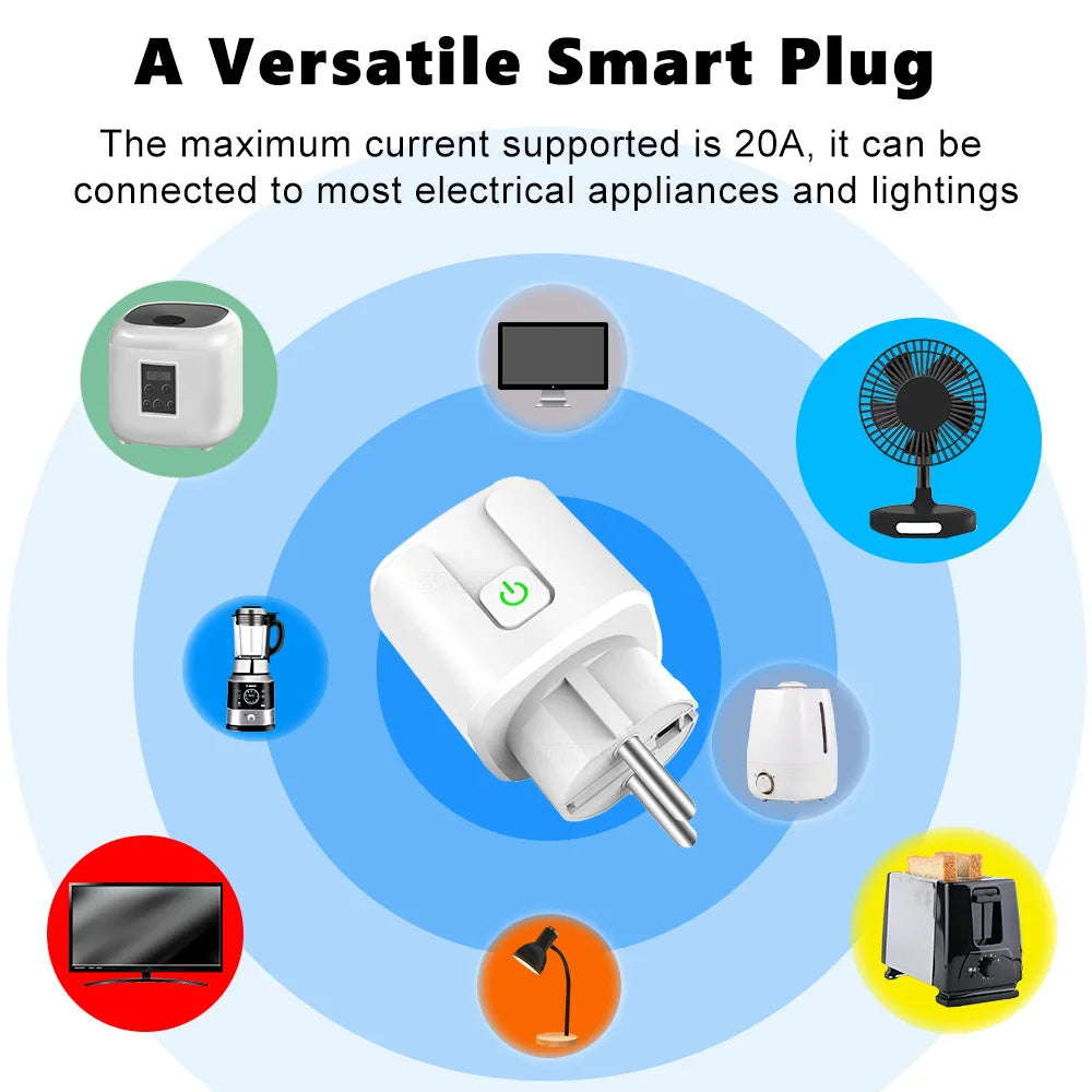 16A Mini WiFi Smart Plug: Control with App, Siri, Alexa & Google
