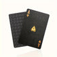 Cool Black Gold Waterproof Playing Cards, a Deck of Playing Cards Containing Christmas, Halloween, Thanksgiving Gifts, Game Gift