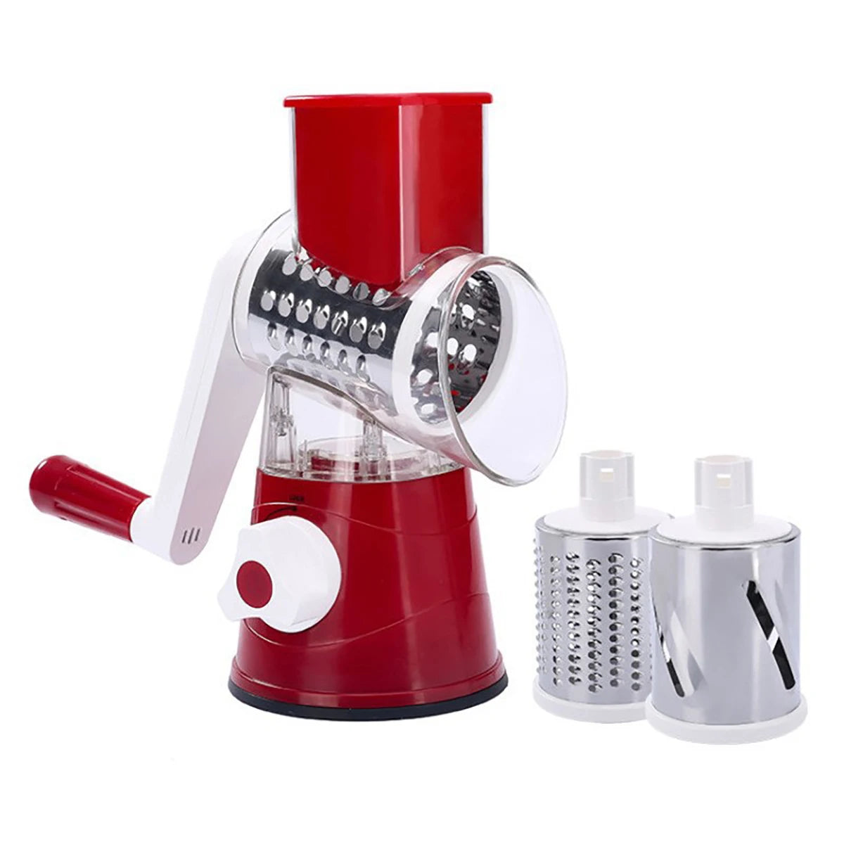 3-in-1 Manual Vegetable Slicer & Shredder – Perfect for Grating Cheese, Nuts & More!