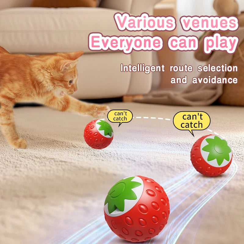 Smart Cat Toys: Automatic Rolling Interactive Ball (USB Rechargeabe