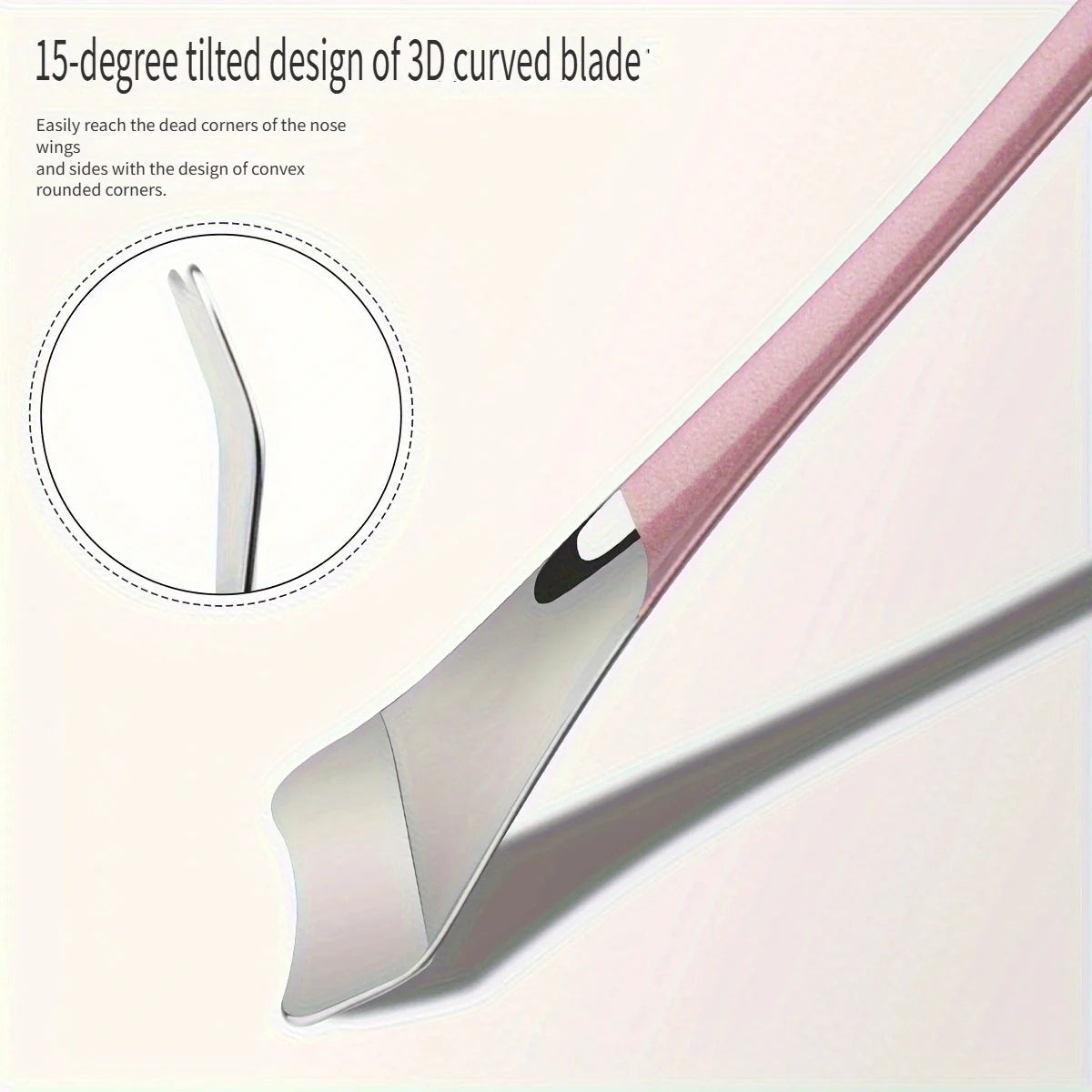 Stainless steel blackhead removal tool - No electricity, no fragrance. Facial cleaning tool - For deep pore cleansing.