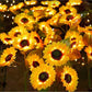 Solar Powered Sunflower Light Outdoor Waterproof LED Ground Insert Lawn Lamp For Garden Lawn Courtyard Decoration