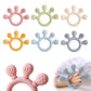 Food-Grade Silicone Teether Ring - Safe Sensory Toy for Babies 0-12 Months!