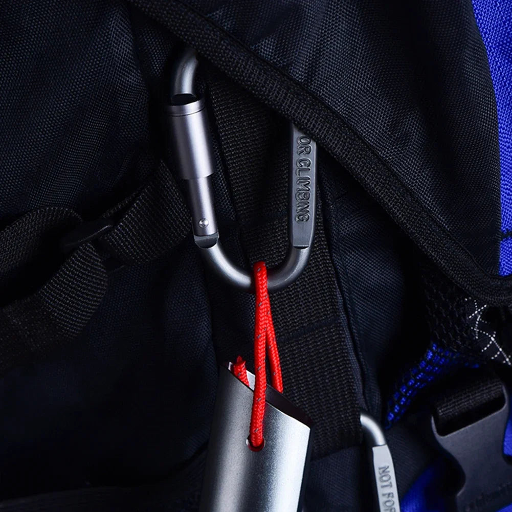 4-6PCS Carabiner Set For Key Camping Survival EDC Outdoor Keychain Clip  Alloy Aluminum Tactical Caribiner Hook Karabiners