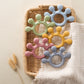 Food-Grade Silicone Teether Ring - Safe Sensory Toy for Babies 0-12 Months!