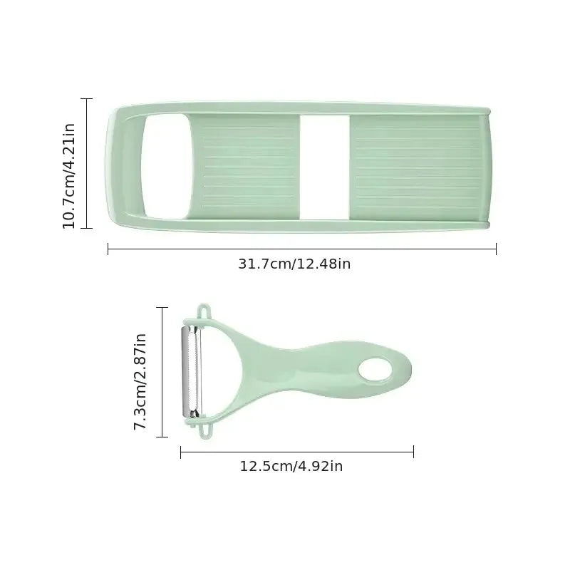 Multifunctional Vegetable & Fruit Slicer - Potato Shredder & Grater with Handle!