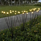 Solar LED Lights Garden Firework Warm Lights Outdoor 6/8 LEDs Waterproof Firefly Lawn Lamps Patio Pathway Decoration