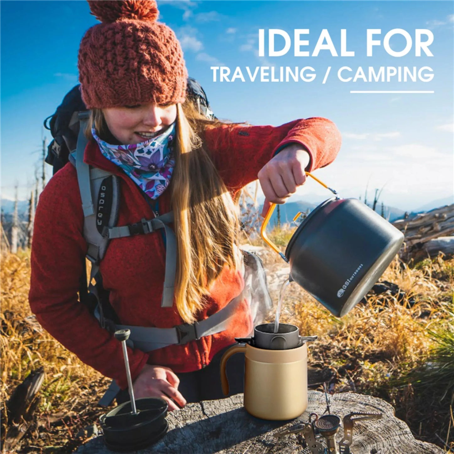 304 Stainless Steel Portable Coffee & Tea Dripper Set