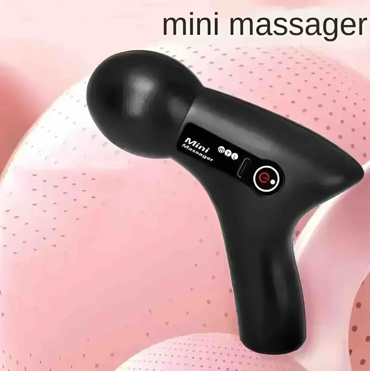 (No Silicone Sleeve) Handheld Body Massage Products Mini Silent Electric Wireless Fascial Gun Portable Massager Stick Vibration