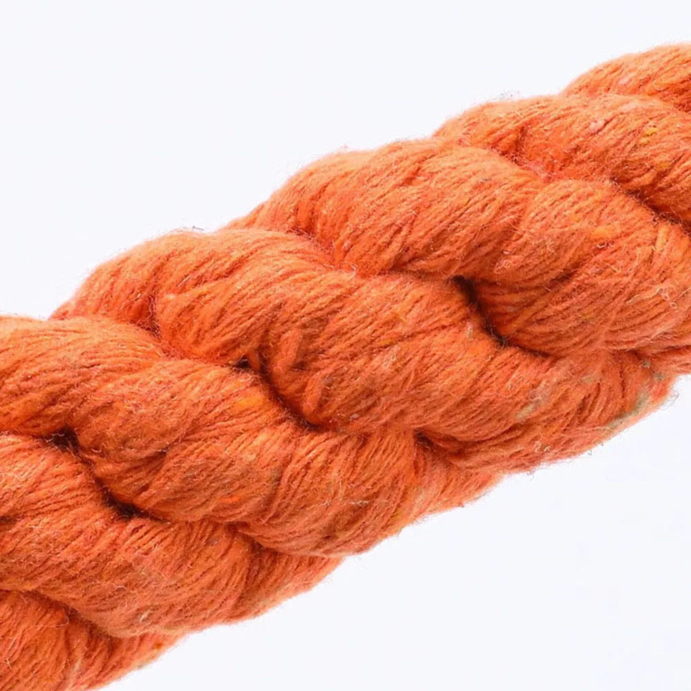 Durable Carrot Dog Chew Toy - Safe Cotton Rope for Molar Cleaning!