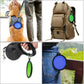 2-in-1 Folding Portable Silicone Dog Feeder Bowl with Carabiner