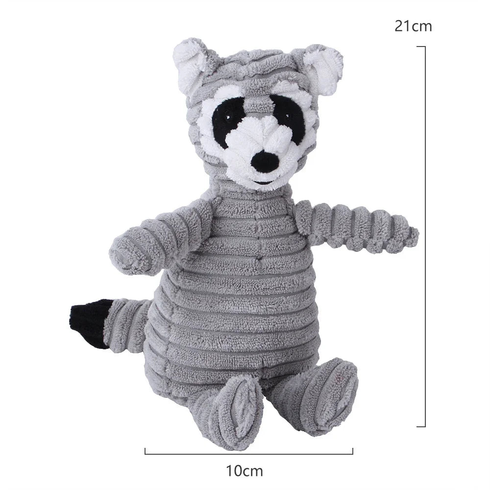 Bite-Resistant Plush Animal Squeaky Toy – Perfect for Small & Large Dogs!