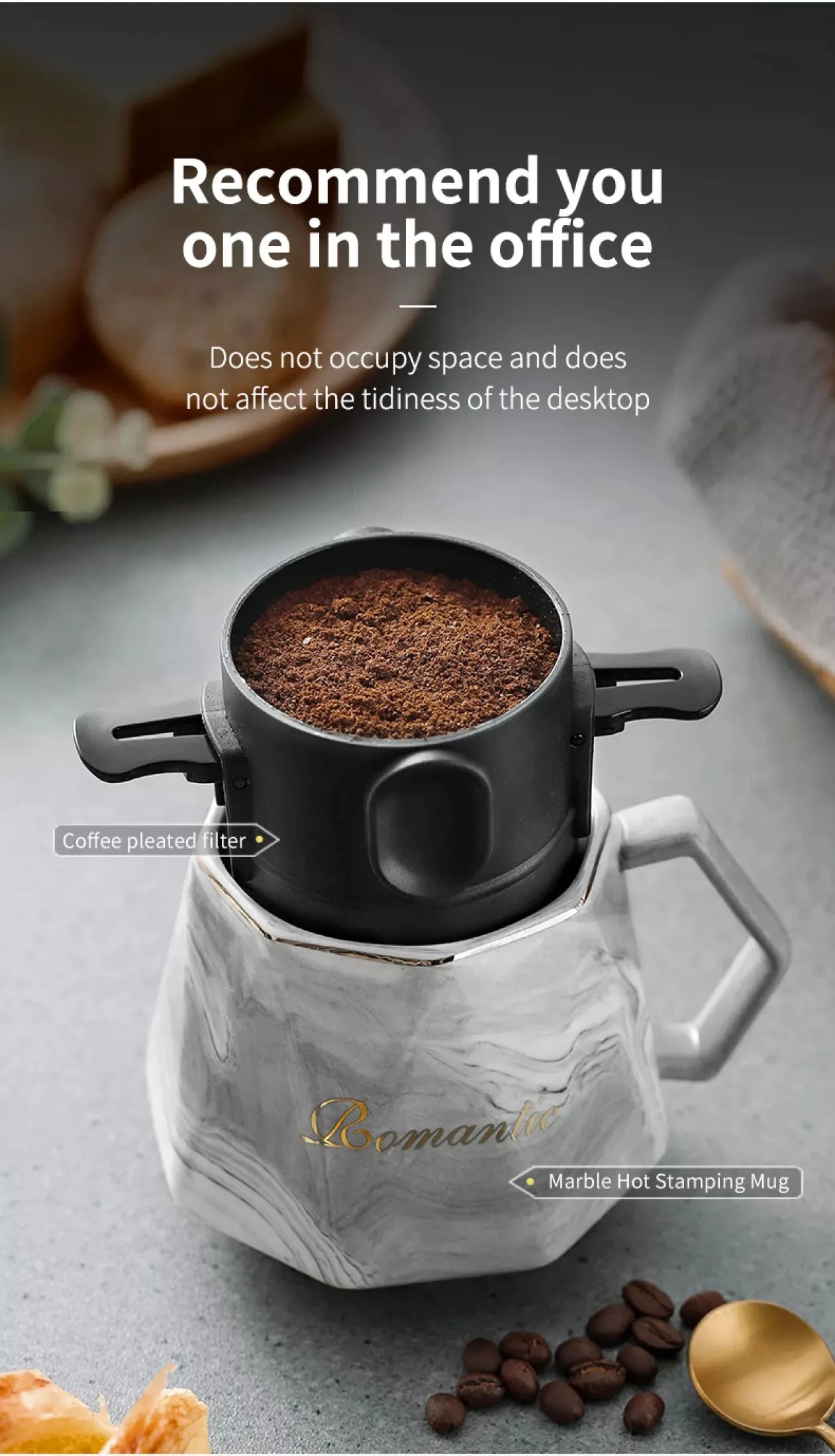 304 Stainless Steel Portable Coffee & Tea Dripper Set
