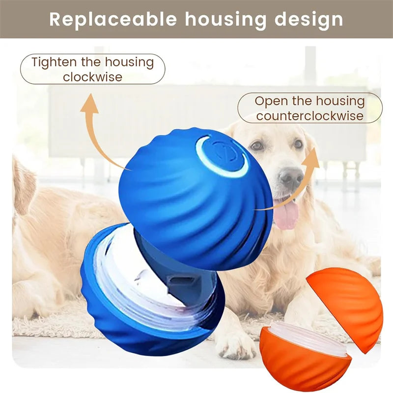 Smart Dog / Cat Toy Ball Electronic Interactive Pet Toy Moving Ball USB Automatic Moving Bouncing for Puppy Birthday Gift Cat Products