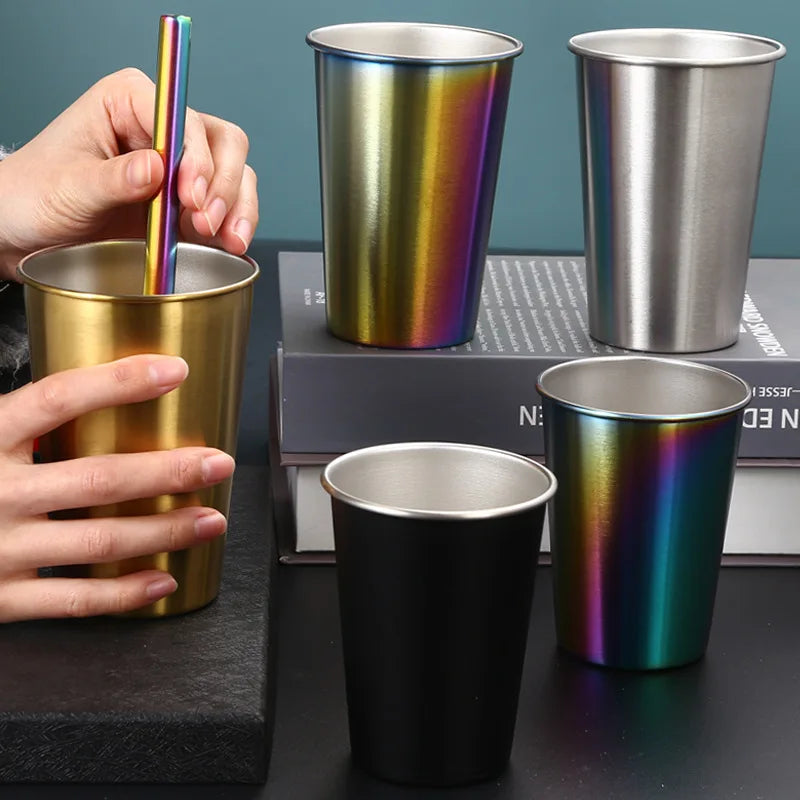 Stainless Steel Travel Mug: 350ml/500ml Beer & Coffee Tumbler
