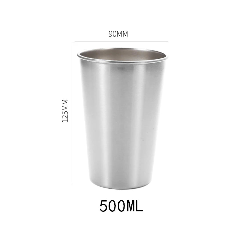 Stainless Steel Travel Mug: 350ml/500ml Beer & Coffee Tumbler