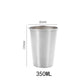 Stainless Steel Travel Mug: 350ml/500ml Beer & Coffee Tumbler